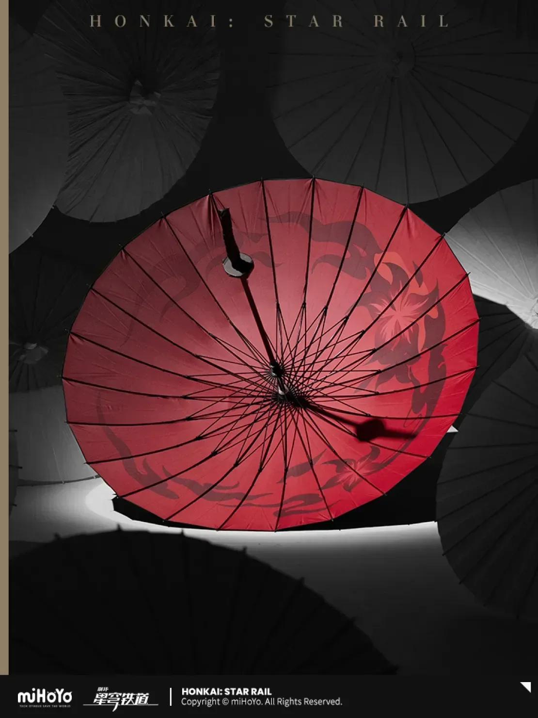Honkai: Star Rail Acheron Theme Impression Series Long Handle Umbrella - Image 4