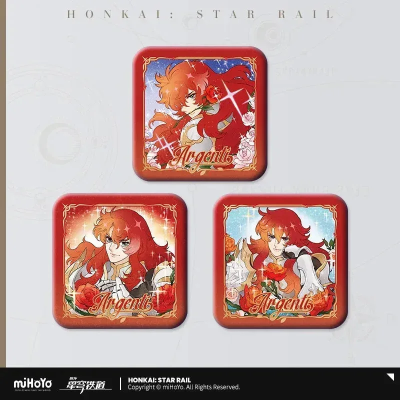 Honkai: Star Rail Argenti Gorgeous Series Tinplate Badge