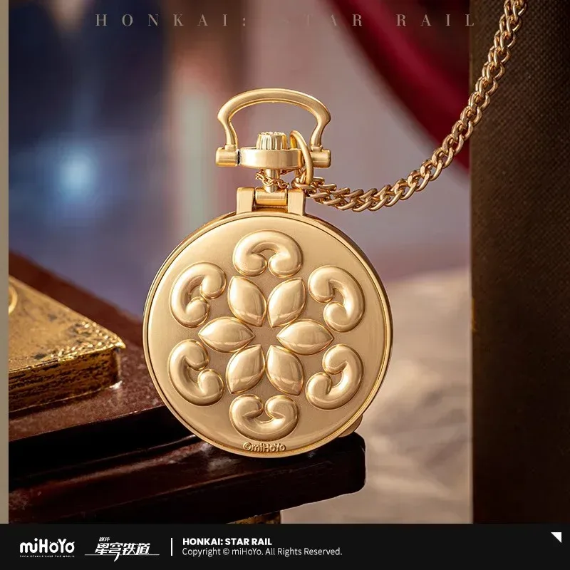 Honkai: Star Rail Aventurine Pocket Watch-Style Metal Pendant - Image 4