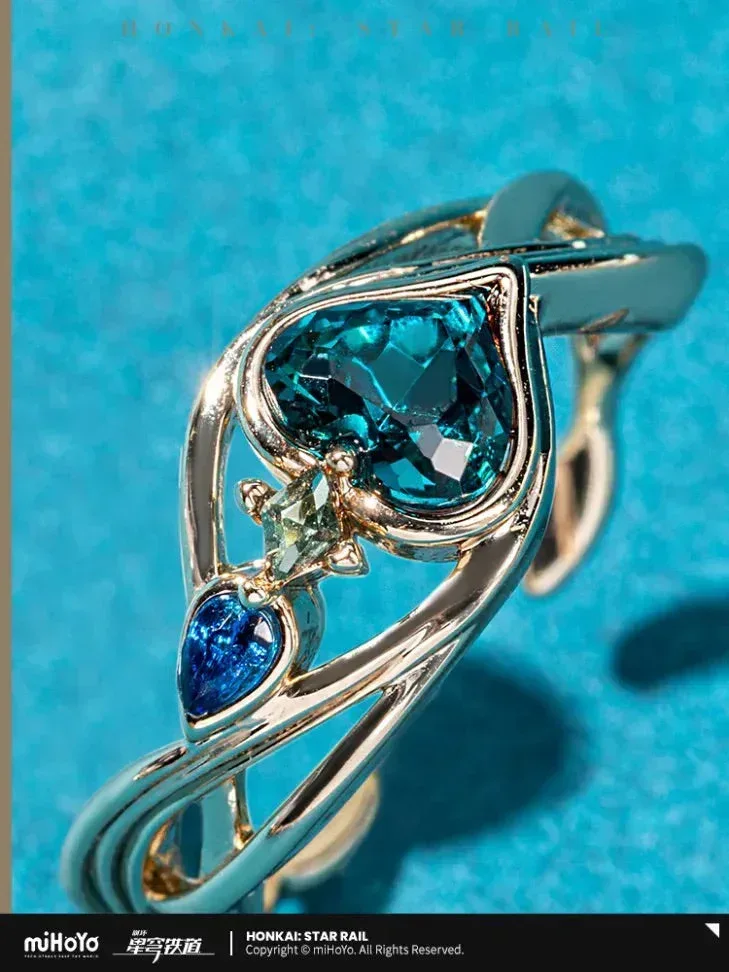 Honkai: Star Rail Aventurine Theme Impression Series Ring Set - Image 3