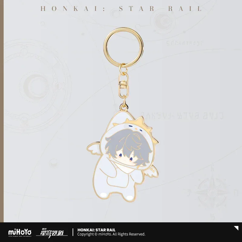Honkai: Star Rail Boys Dormitory Series Chibi Metal Keychain - Image 5