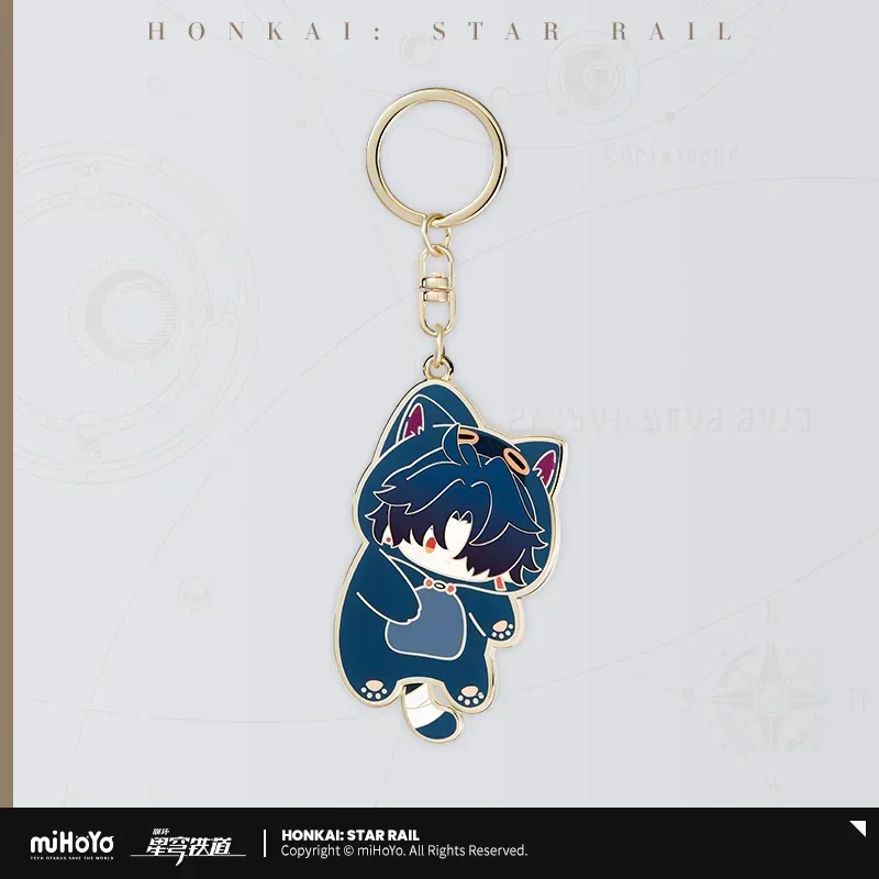 Honkai: Star Rail Boys Dormitory Series Chibi Metal Keychain - Image 7