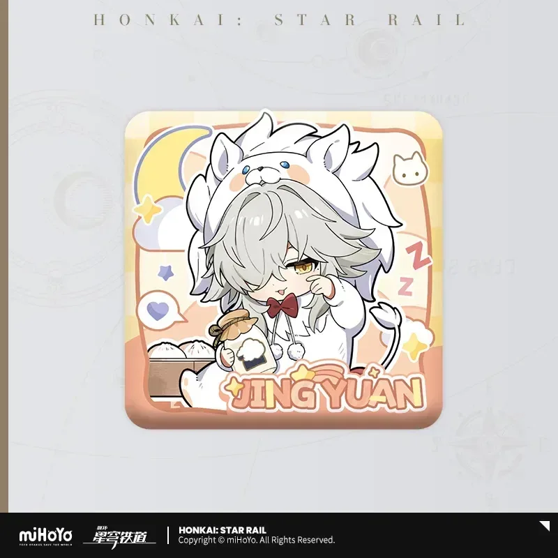 Honkai: Star Rail Boys Dormitory Series Chibi Square Badge - Image 3