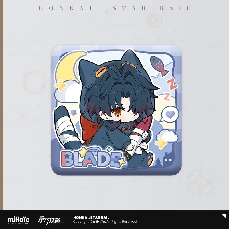 Honkai: Star Rail Boys Dormitory Series Chibi Square Badge - Image 4