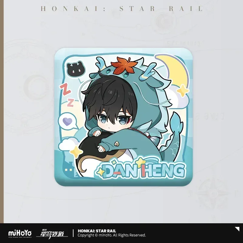 Honkai: Star Rail Boys Dormitory Series Chibi Square Badge - Image 5
