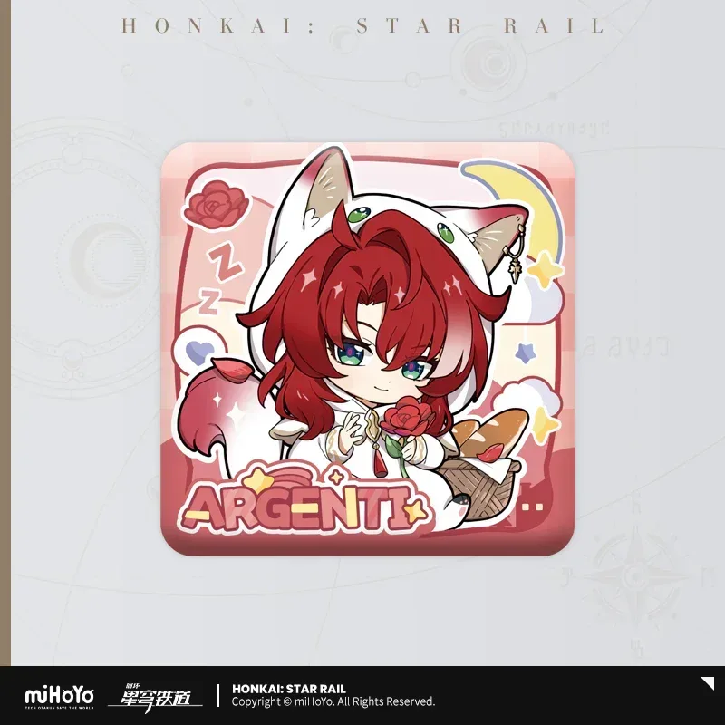 Honkai: Star Rail Boys Dormitory Series Chibi Square Badge - Image 6