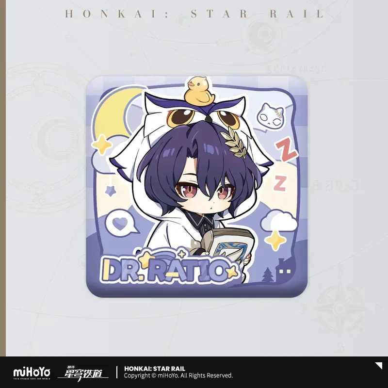 Honkai: Star Rail Boys Dormitory Series Chibi Square Badge - Image 8