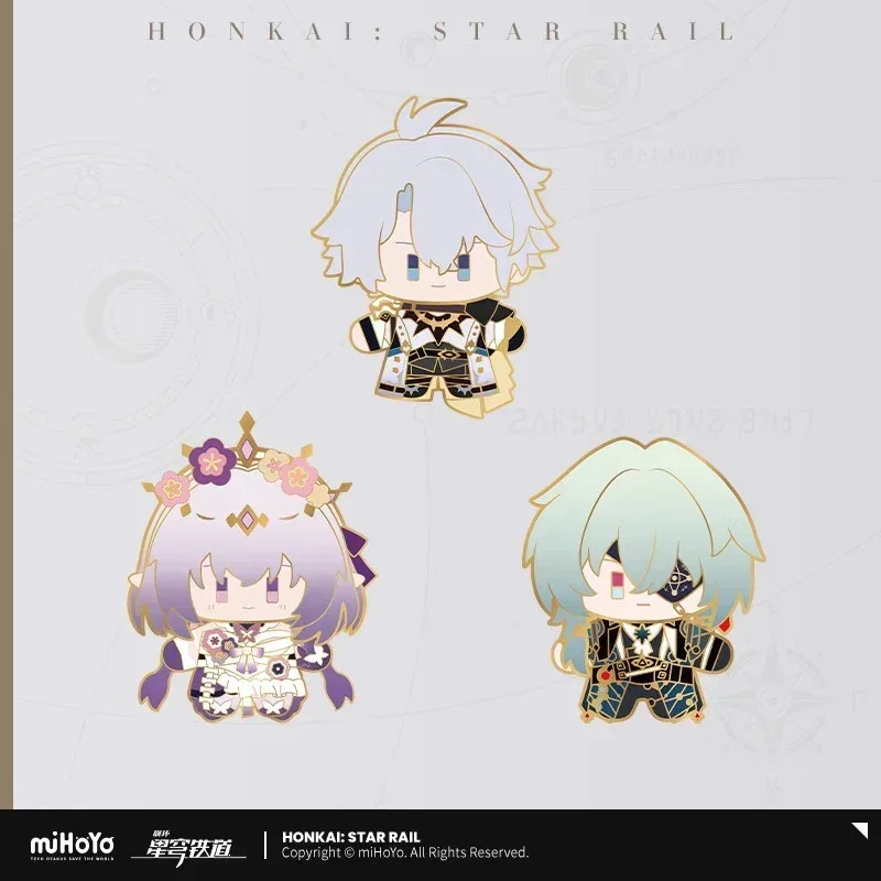 Honkai: Star Rail Chibi Doll Series Metal Pin Badge - Image 2