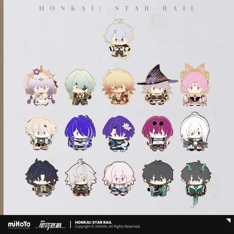 Honkai: Star Rail Chibi Doll Series Metal Pin Badge - Image 3
