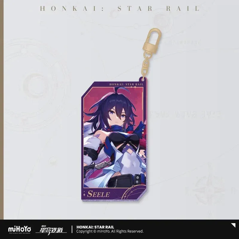 Honkai: Star Rail Invitation From The Stellar Series Glitter Quicksand Acrylic Keychain - Image 10
