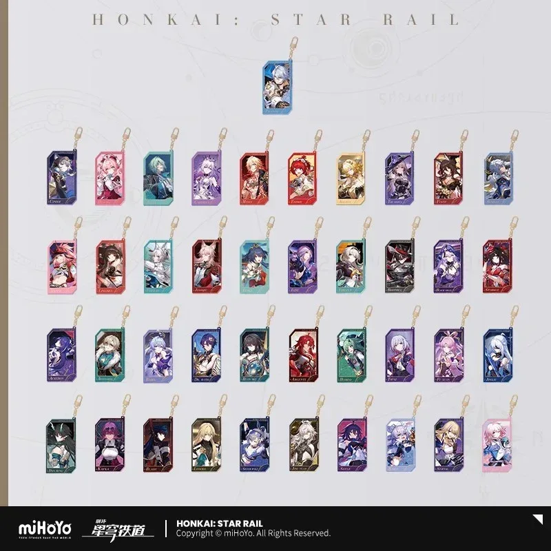 Honkai: Star Rail Invitation From The Stellar Series Glitter Quicksand Acrylic Keychain - Image 2