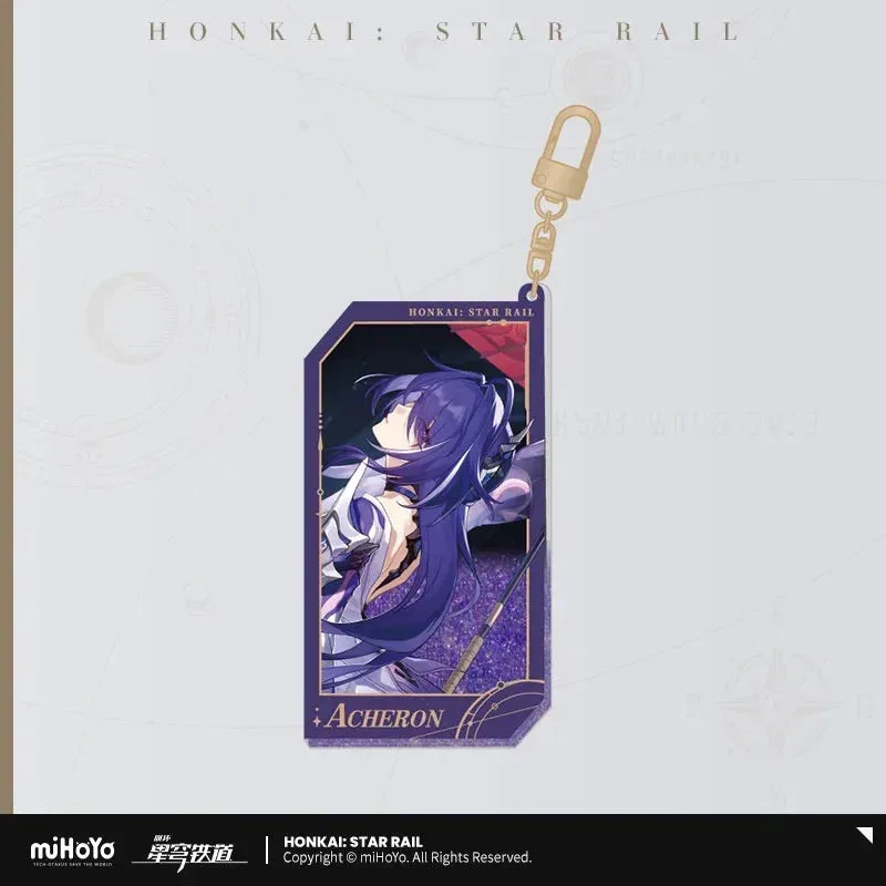 Honkai: Star Rail Invitation From The Stellar Series Glitter Quicksand Acrylic Keychain - Image 22