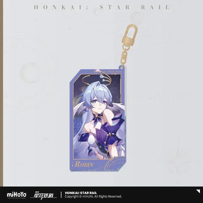 Honkai: Star Rail Invitation From The Stellar Series Glitter Quicksand Acrylic Keychain - Image 24