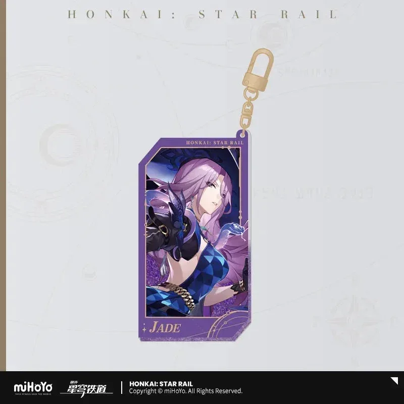 Honkai: Star Rail Invitation From The Stellar Series Glitter Quicksand Acrylic Keychain - Image 27