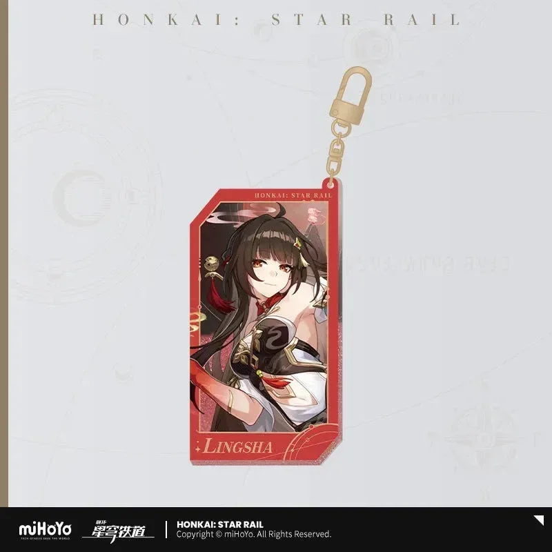 Honkai: Star Rail Invitation From The Stellar Series Glitter Quicksand Acrylic Keychain - Image 31