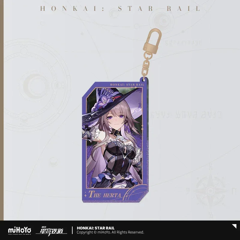 Honkai: Star Rail Invitation From The Stellar Series Glitter Quicksand Acrylic Keychain - Image 35