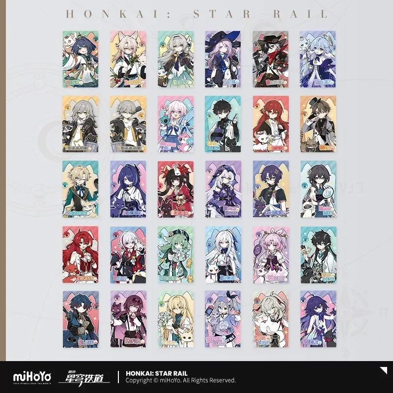 Honkai: Star Rail Little Cat Series Laser Collectible Tickets - Image 2