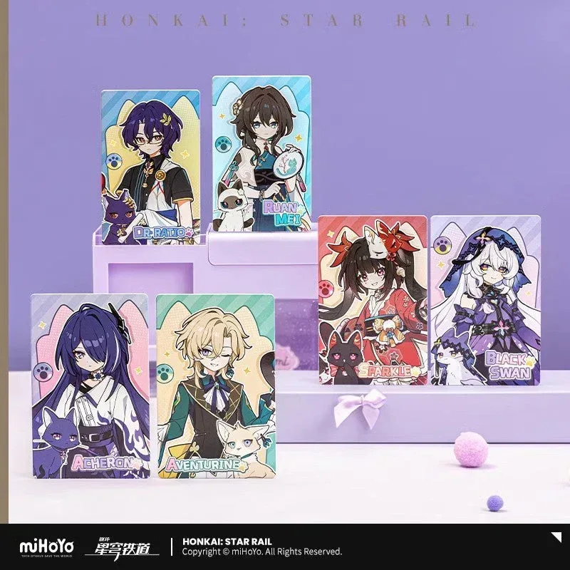 Honkai: Star Rail Little Cat Series Laser Collectible Tickets - Image 3