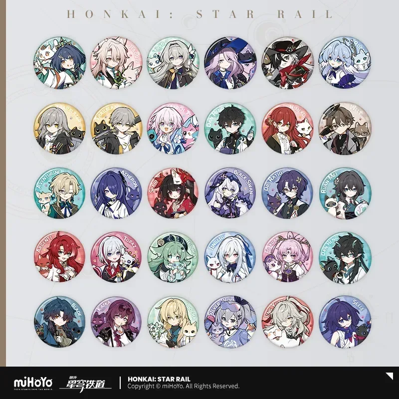 Honkai: Star Rail Little Cat Series Tinplate Badge - Image 2
