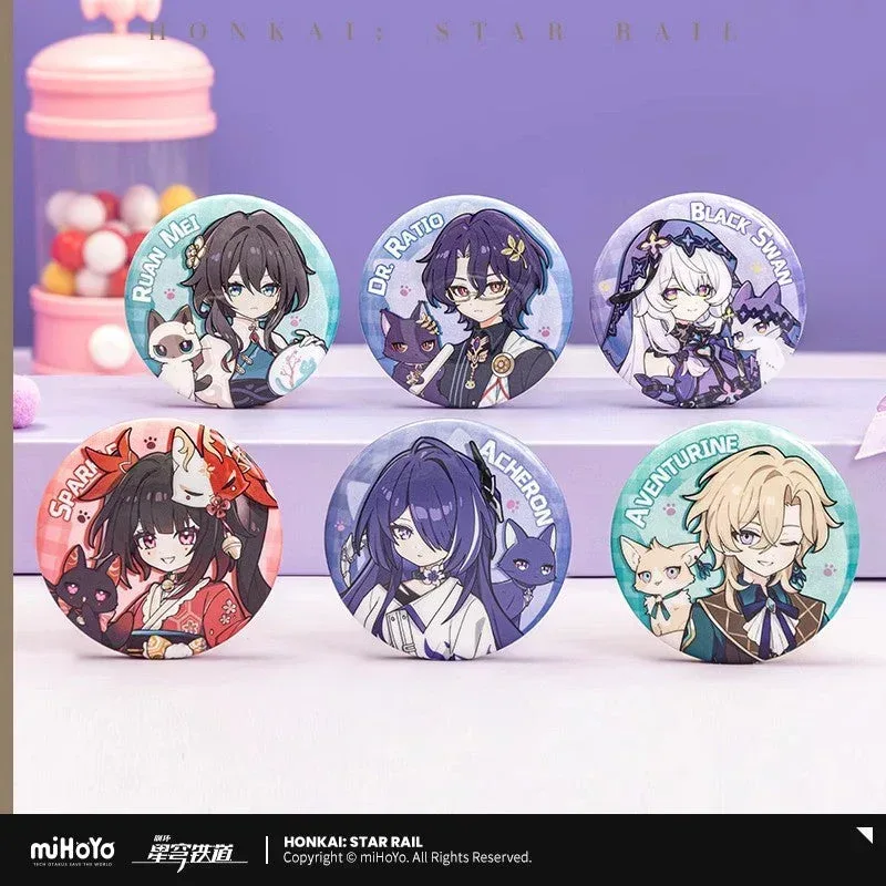 Honkai: Star Rail Little Cat Series Tinplate Badge - Image 3