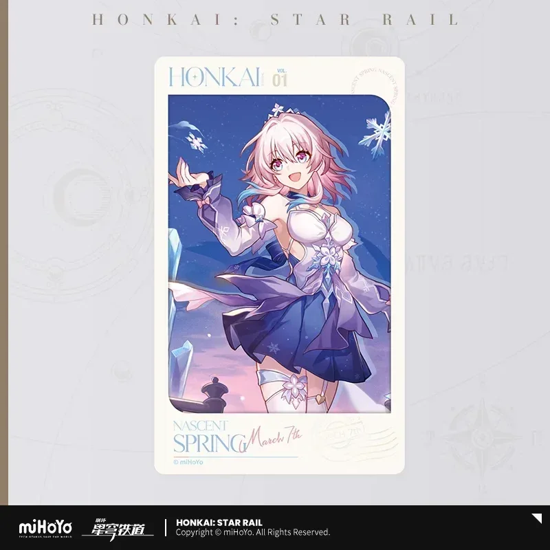 Honkai: Star Rail March 7th Nascent Spring Series Imitation Film Card (Not For Sale)