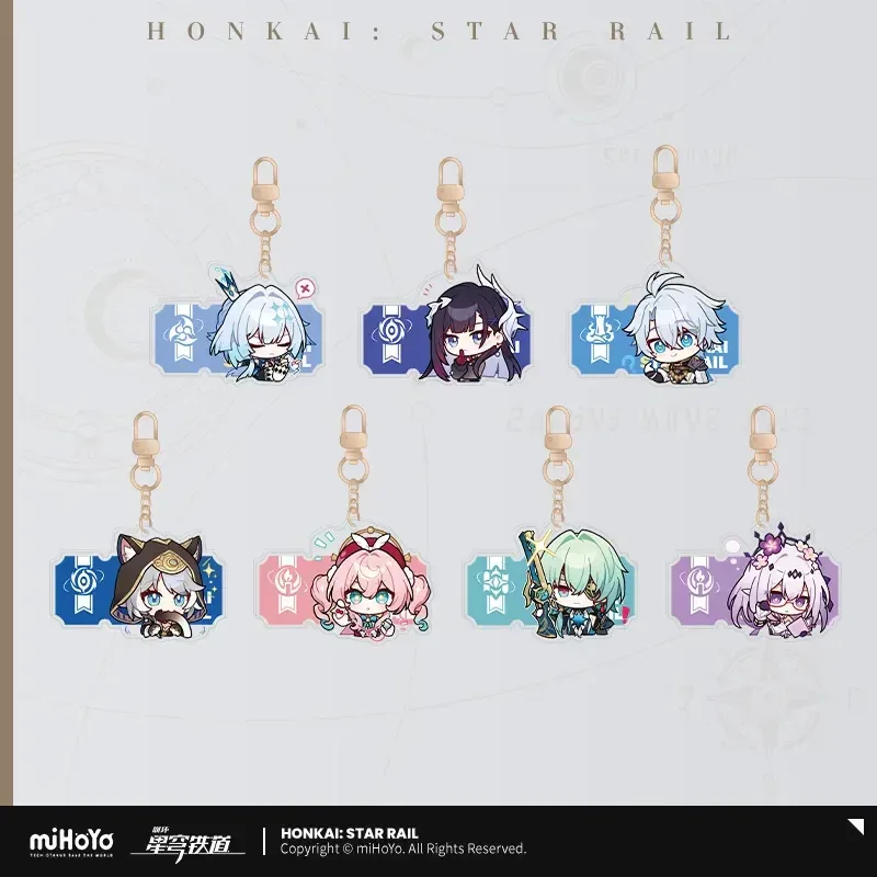 Honkai: Star Rail Pom-Pom Exhibition Series Acrylic Keychain