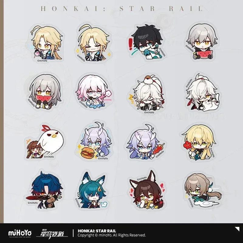 Honkai: Star Rail Pom-Pom Exhibition Series Chibi Sticker Box - Image 12