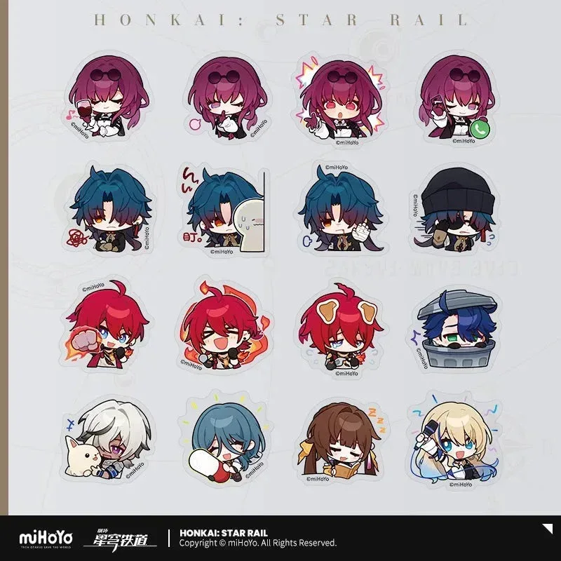 Honkai: Star Rail Pom-Pom Exhibition Series Chibi Sticker Box - Image 21