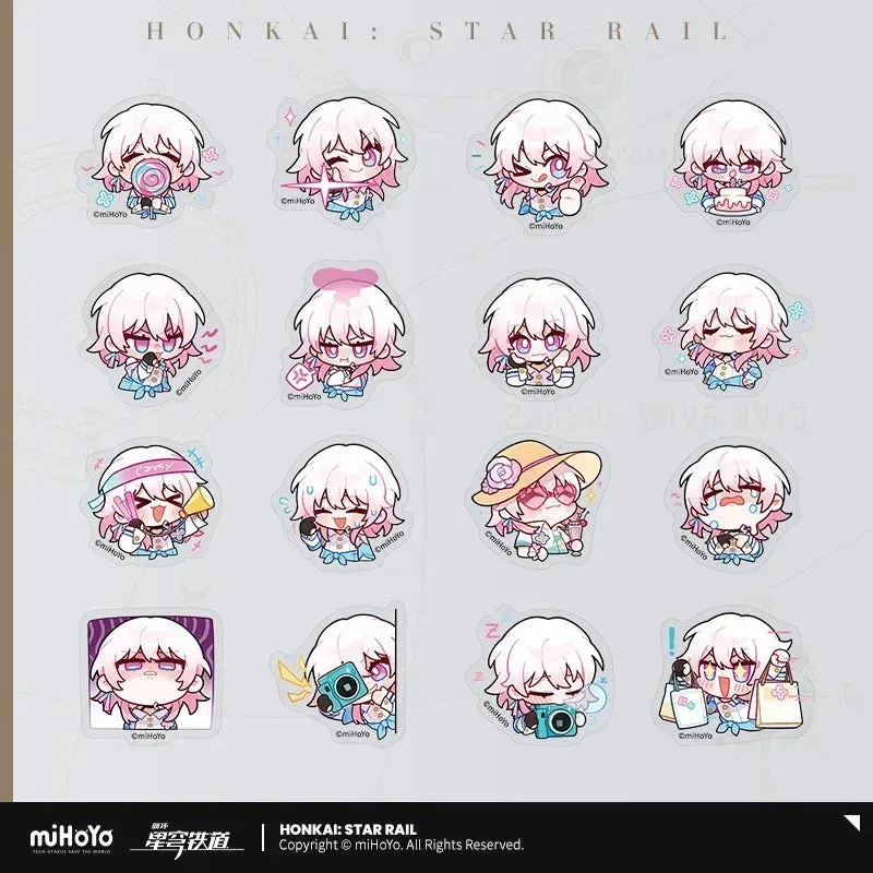 Honkai: Star Rail Pom-Pom Exhibition Series Chibi Sticker Box - Image 6