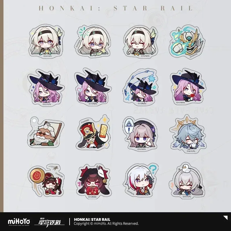 Honkai: Star Rail Pom-Pom Exhibition Series Chibi Sticker Box - Image 9