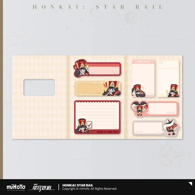 Honkai: Star Rail Pom-Pom Exhibition Series Pom-Pom Chibi Sticky Notes Set - Image 3