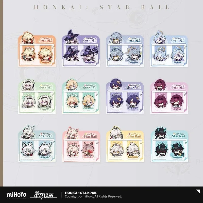 Honkai: Star Rail Pom-Pom Exhibition Series Soft Magnetic Bookmark Set