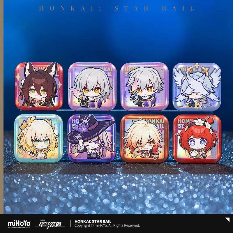 Honkai: Star Rail Pom-Pom Exhibition Series Square Tinplate Badge - Image 3