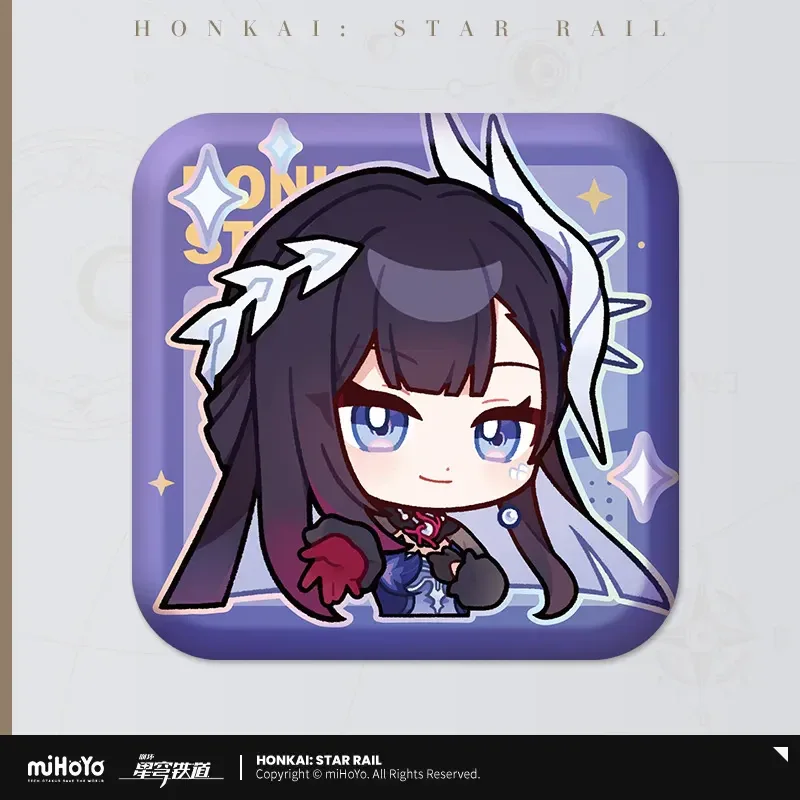 Honkai: Star Rail Pom-Pom Exhibition Series Square Tinplate Badge - Image 76