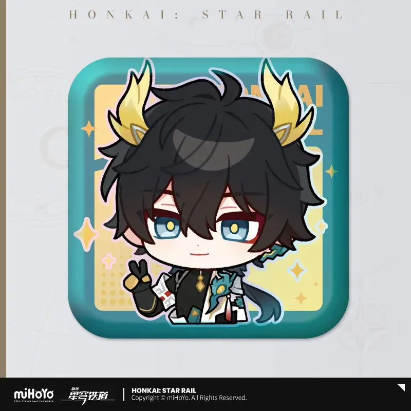 Honkai: Star Rail Pom-Pom Exhibition Series Square Tinplate Badge - Image 78
