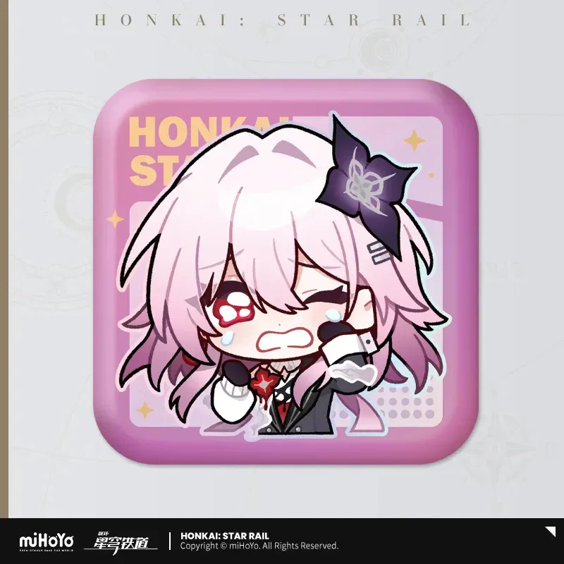 Honkai: Star Rail Pom-Pom Exhibition Series Square Tinplate Badge - Image 79