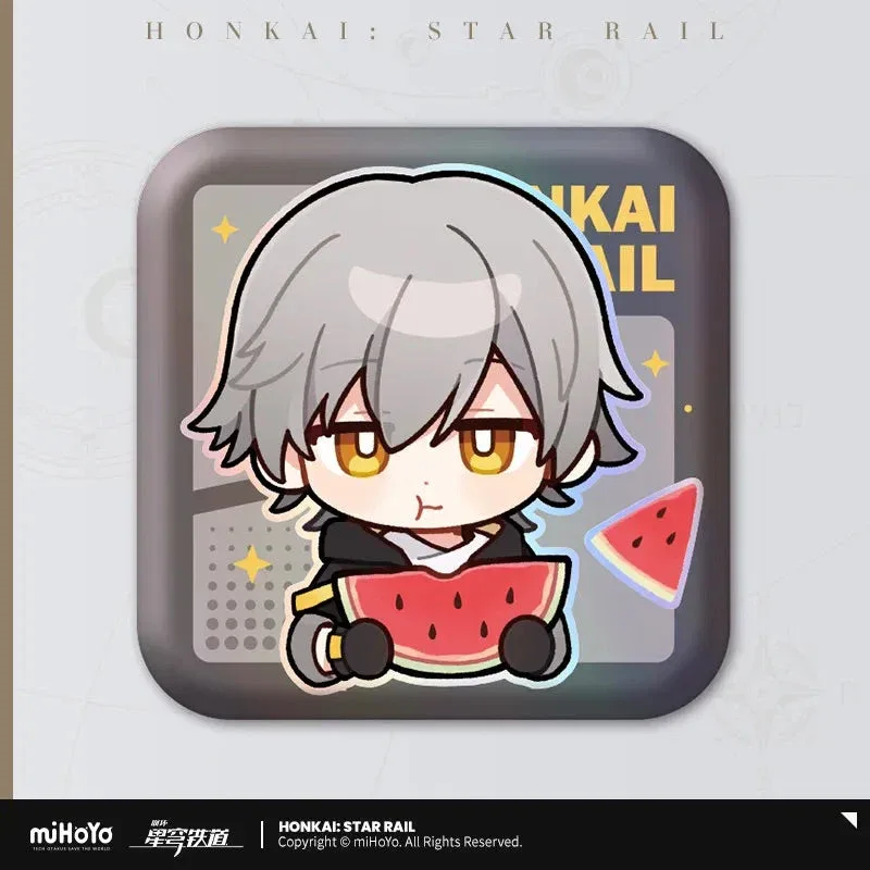 Honkai: Star Rail Pom-Pom Exhibition Series Square Tinplate Badge - Image 8