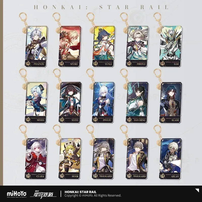 Honkai: Star Rail The Destruction Character Warp Artwork Acrylic Keychain