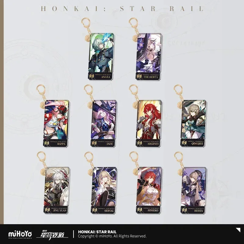 Honkai: Star Rail The Erudition Character Warp Artwork Acrylic Keychain