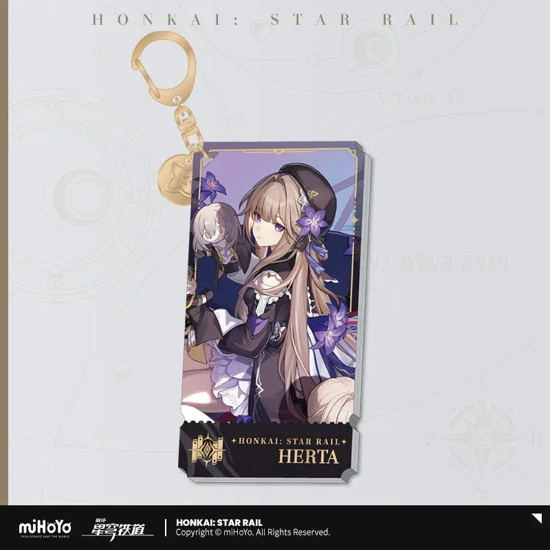 Honkai: Star Rail The Erudition Character Warp Artwork Acrylic Keychain - Image 3