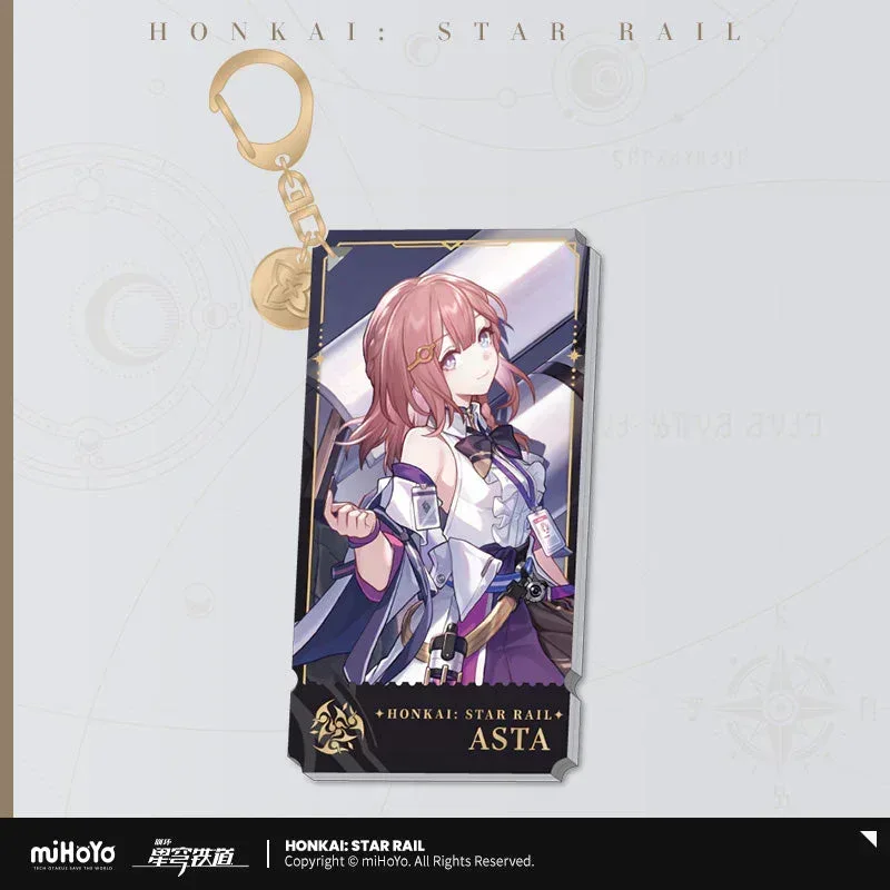 Honkai: Star Rail The Harmony Character Warp Artwork Acrylic Keychain - Image 2