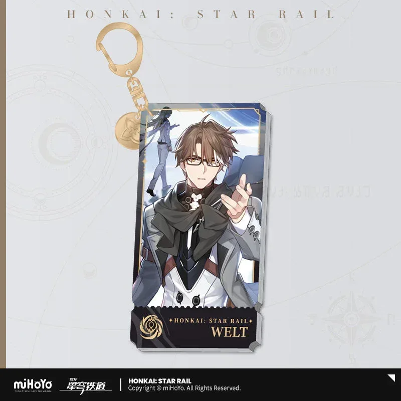 Honkai: Star Rail The Nihility Character Warp Artwork Acrylic Keychain - Image 2