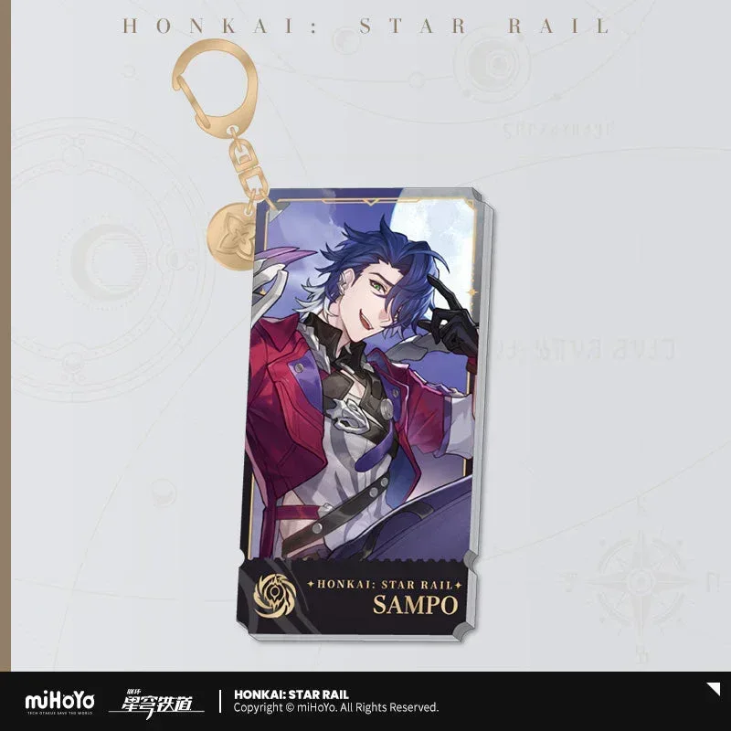 Honkai: Star Rail The Nihility Character Warp Artwork Acrylic Keychain - Image 3