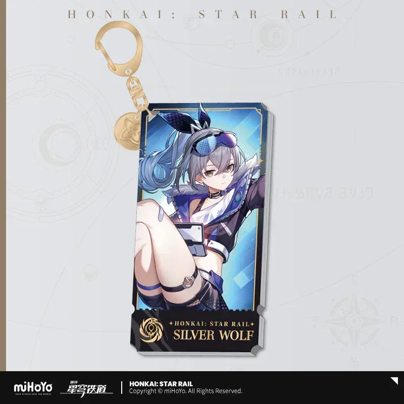 Honkai: Star Rail The Nihility Character Warp Artwork Acrylic Keychain - Image 5