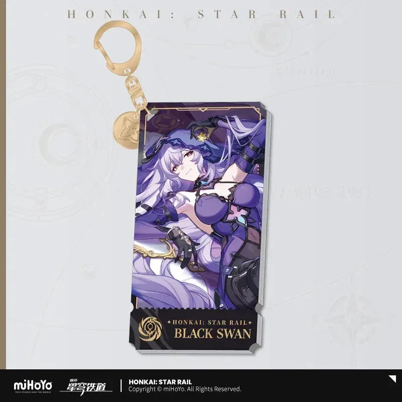 Honkai: Star Rail The Nihility Character Warp Artwork Acrylic Keychain - Image 9