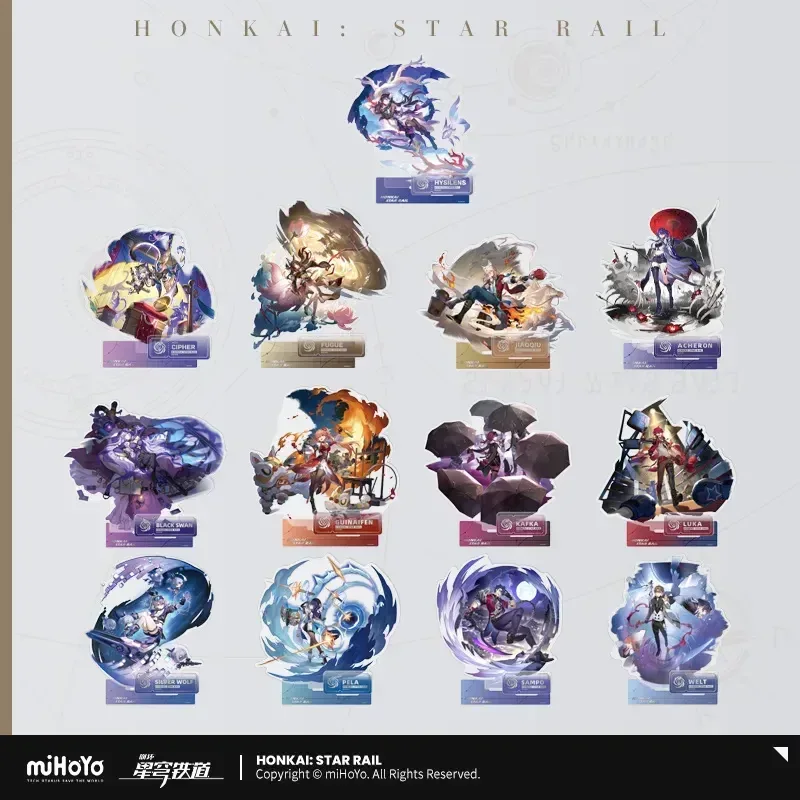 Honkai: Star Rail The Nihility Character Warp Artwork Acrylic Stand