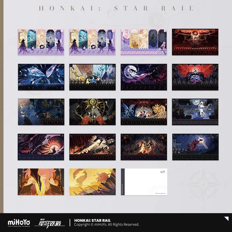 Honkai: Star Rail The Scroll of Re-Creation Series Postcard Set - Image 2