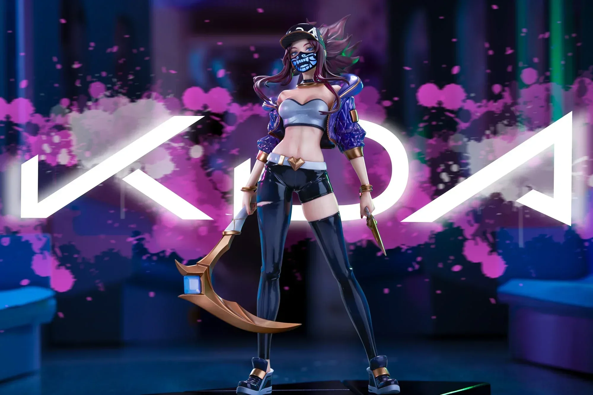 League of Legends K/DA Akali 1/7 Scale Painted Figure - Image 3