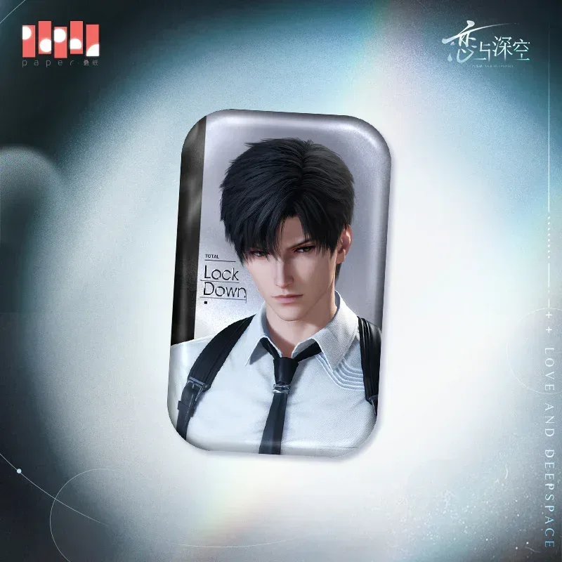 Love and Deepspace Heart In Shadow Series Square Tinplate Badge - Image 4