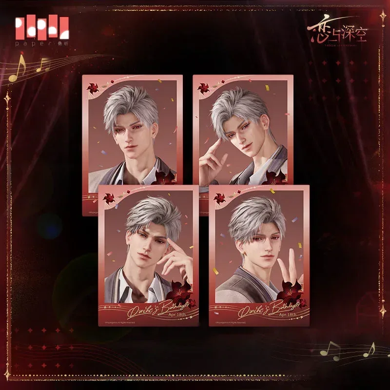 Love and Deepspace Sylus 2025 Happy Birthday Where Hearts Live Series Artwork Polaroid Set